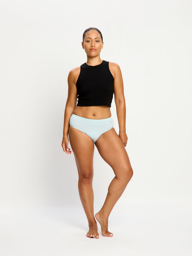 Basic Mid-Rise Brief Moderate Moody Blue