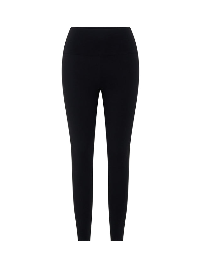 Full Length Bonded Panel Leggings Black