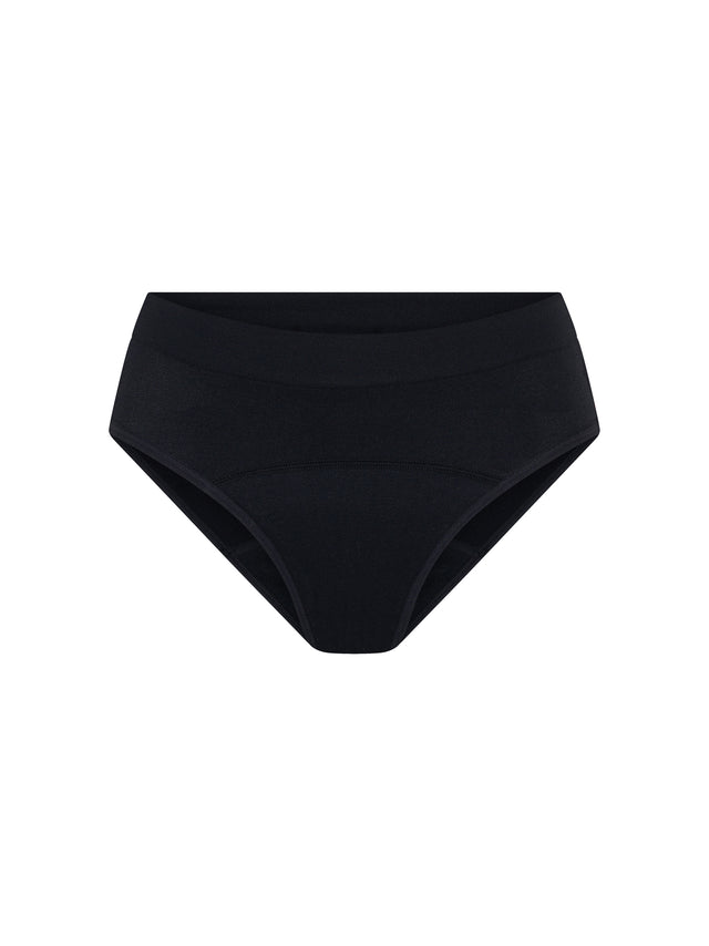 Teen Soft Stretch Seamless Hipster Bikini 3 Pack Moderate Black