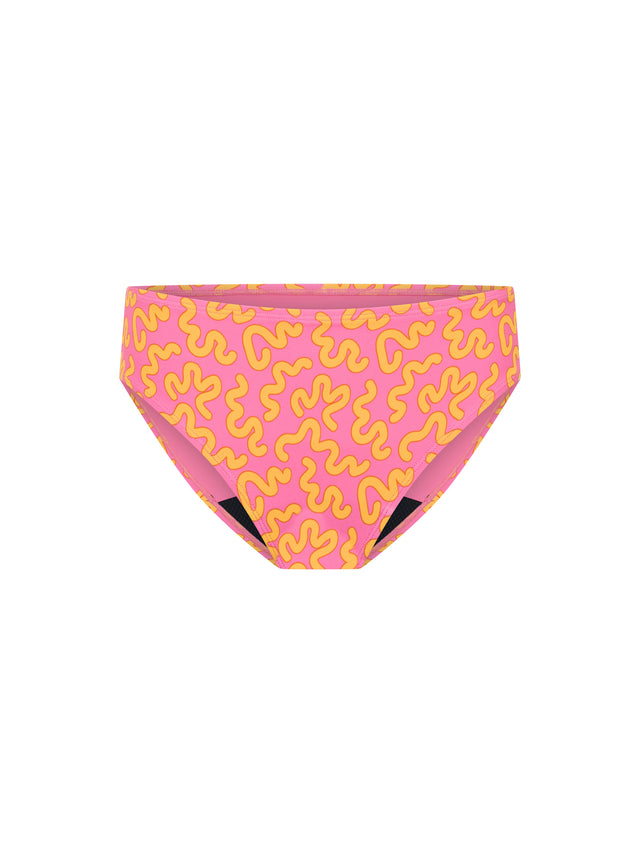 Teen Swimwear Cross Back Crop Top & Bikini Brief Set