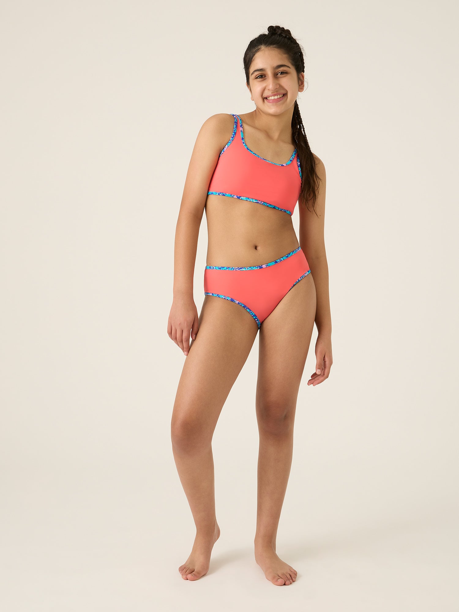 Teen Swimwear Bikini Brief Light-Moderate Pink Coral – Modibodi UK