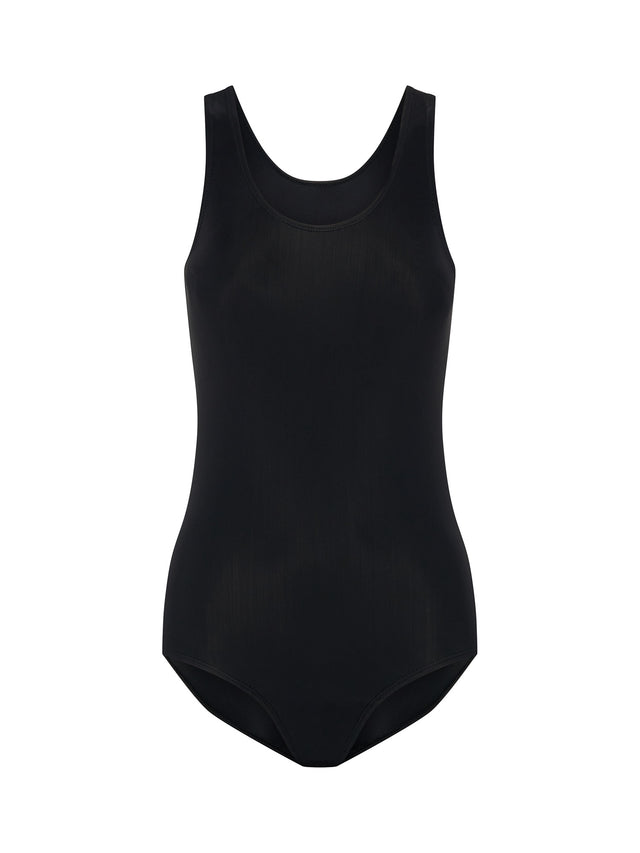 Teen Swimwear Racerback One Piece Super Black