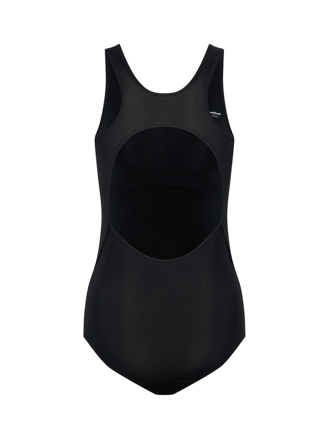 Teen Swimwear Racerback One Piece Super Black