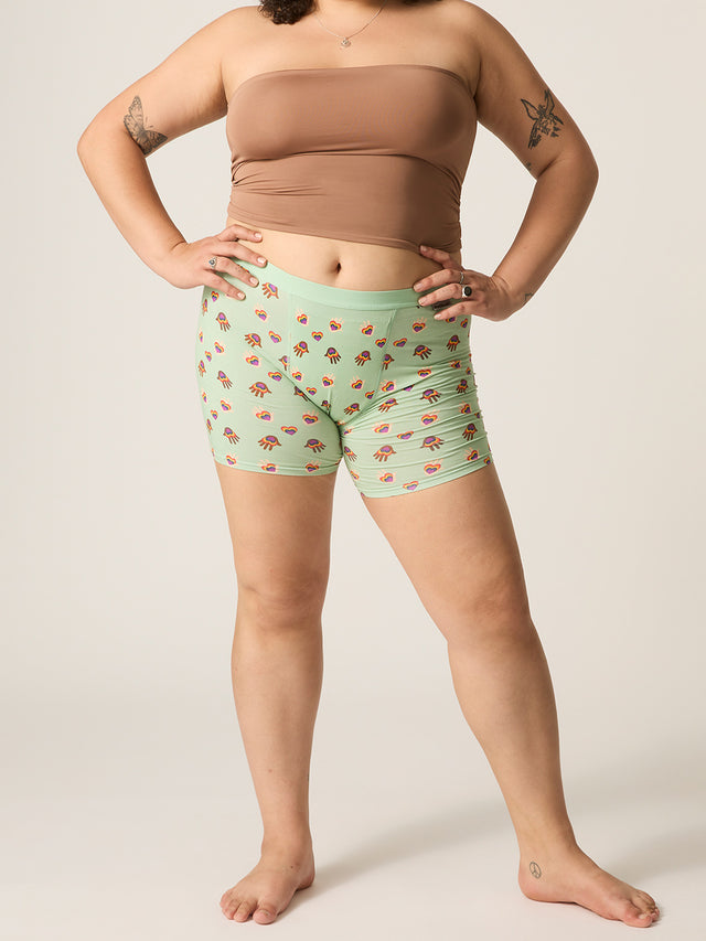 Pride Longline Short Light Hand Multi Print