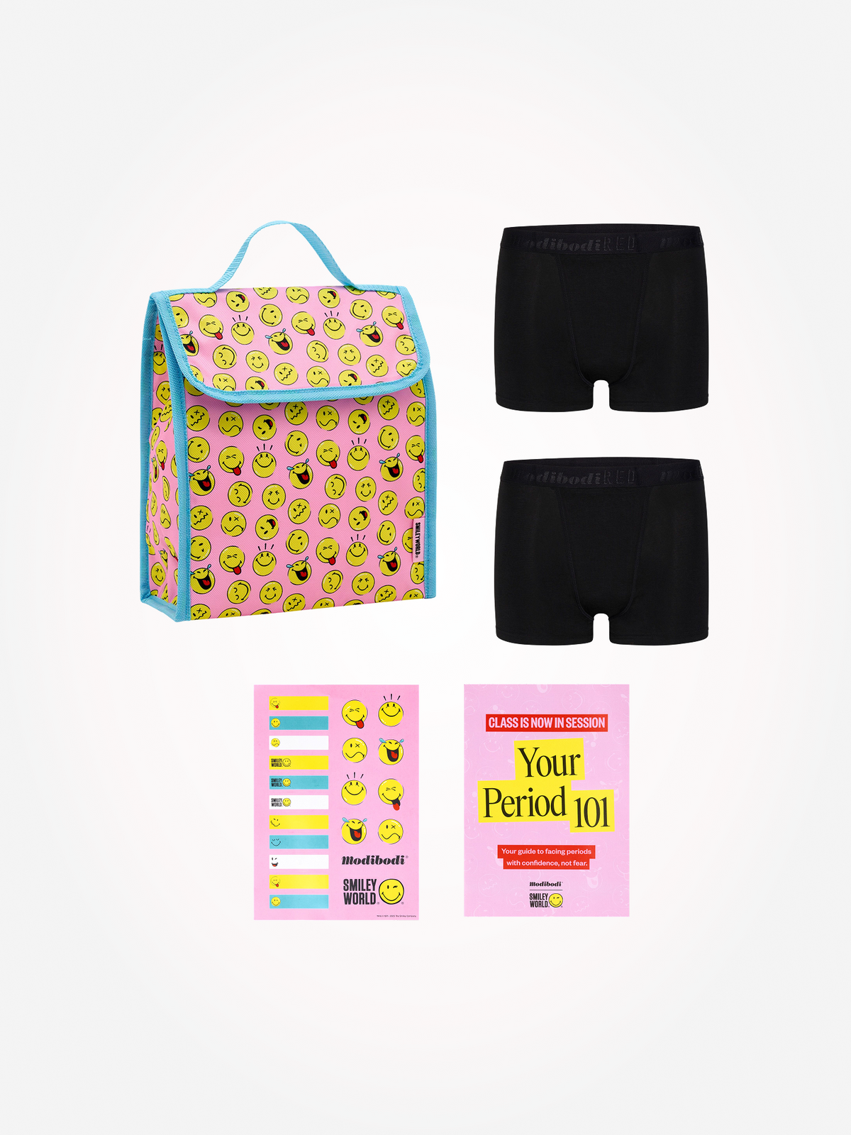 ® Back To School Period Kit 2 Pack Hipster Boyshort Moderate