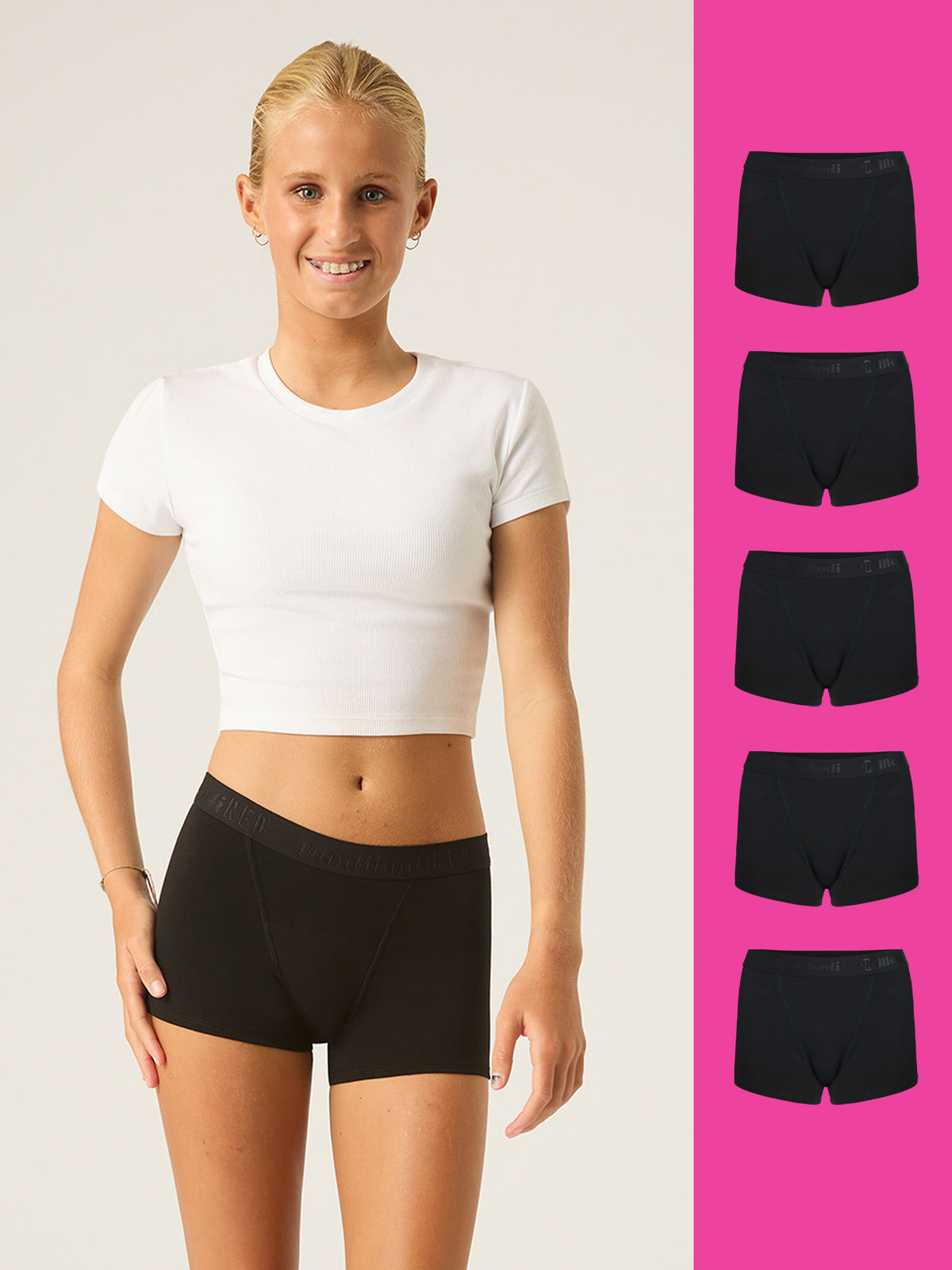Hipster Boyshort Moderate 5 Pack