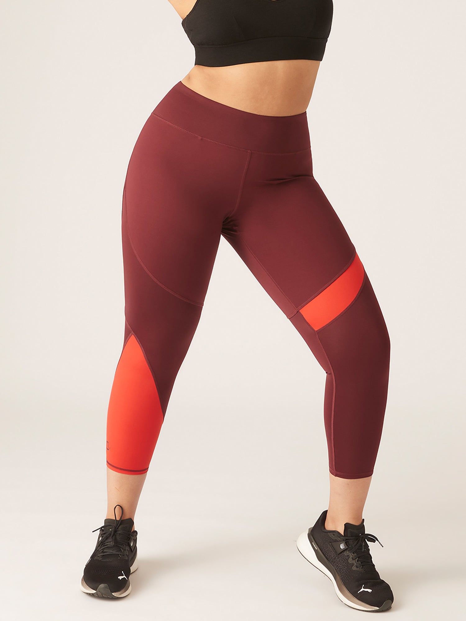 Period Puma X Modibodi 7/8 Active Legging Moderate in Aubergine
