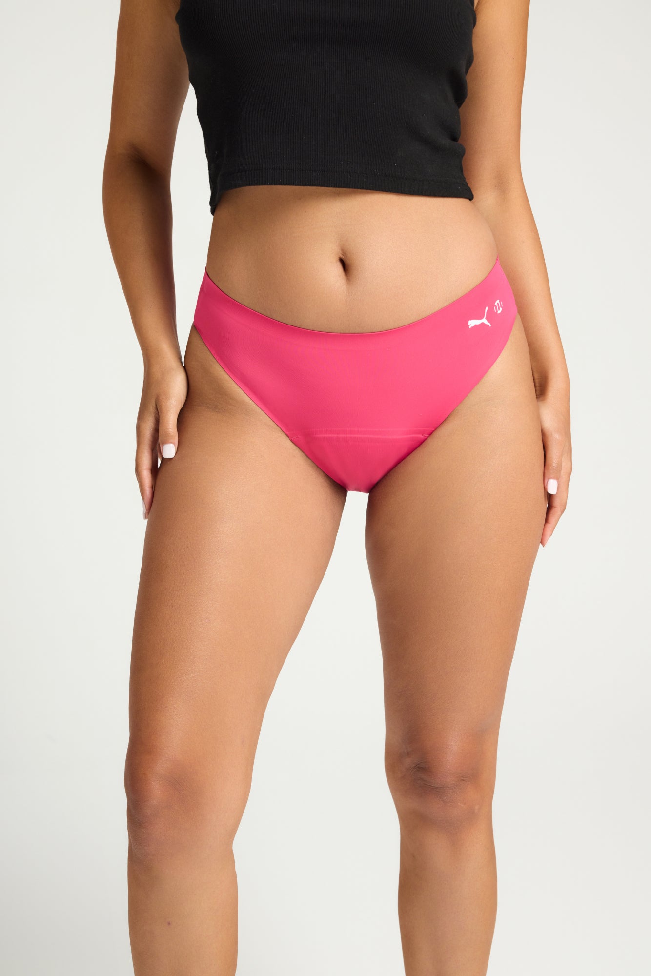 X Seamfree Active Bikini Moderate Garnet Rose Pink