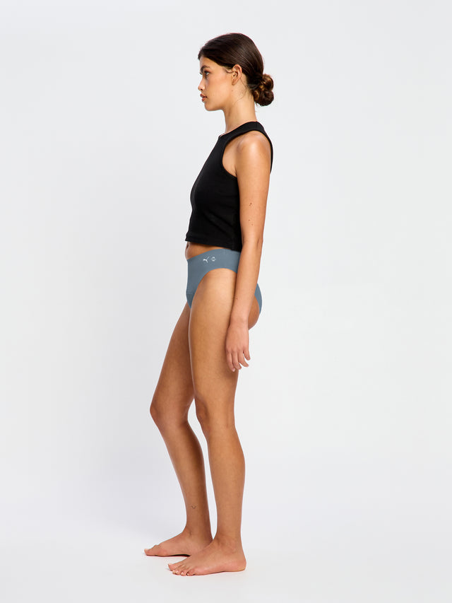 Puma X Modibodi Seamfree Active Bikini Moderate Native Blue