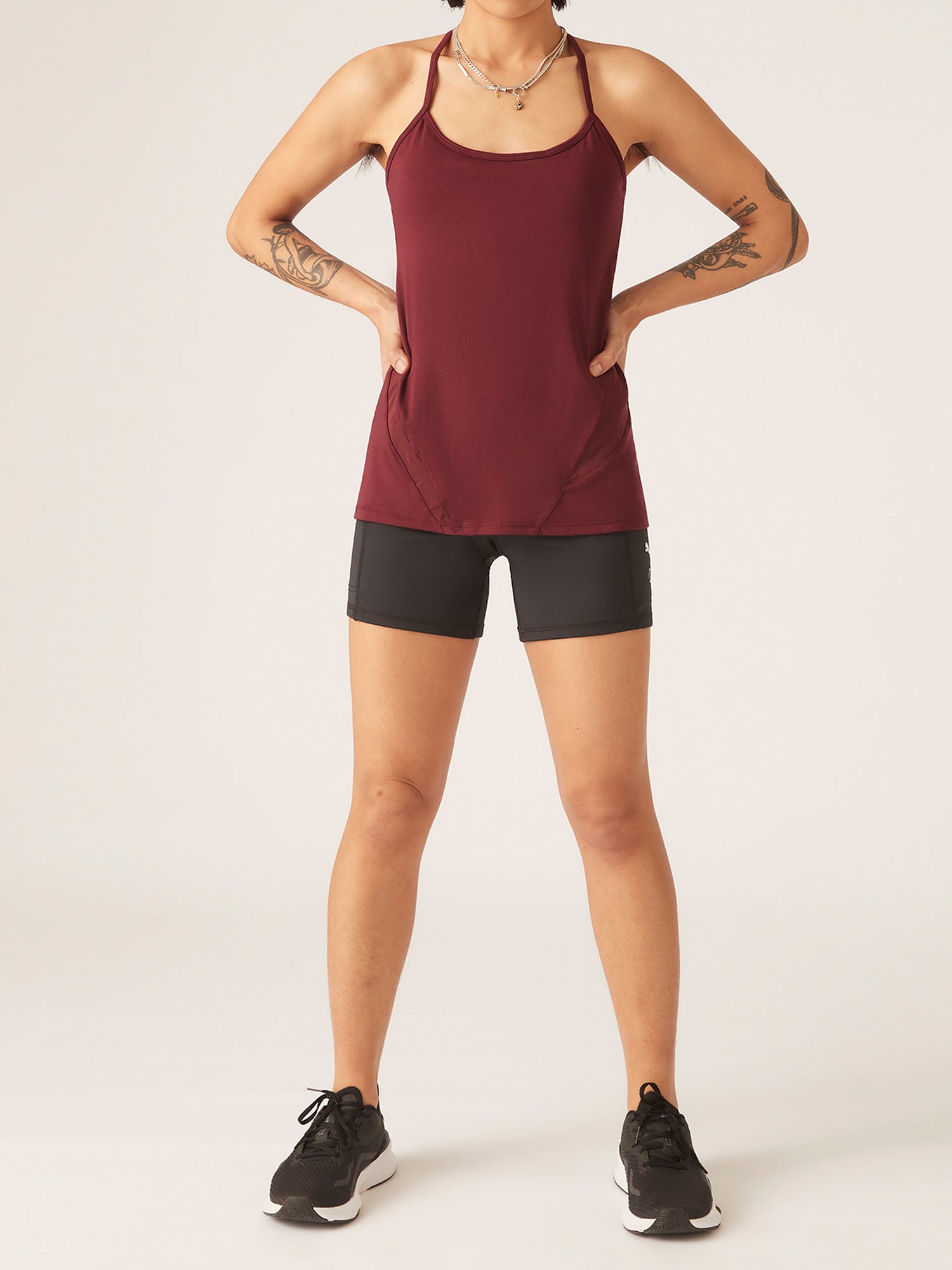 Active Racerback Cami Aubergine