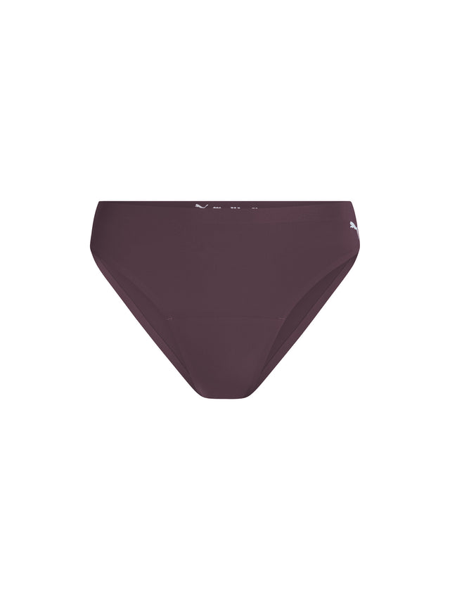 Puma X Modibodi Seamless Hi-Leg Cheeky Brief Light Rich Cocoa Brown