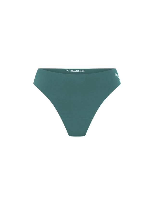 Puma X Modibodi Seamfree Active Thong Light Sage Green