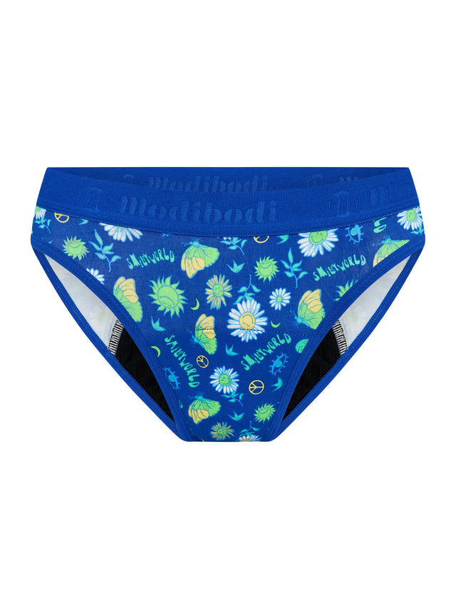 BBBIMHBBBT_Smileyworld_x_Modibodi_Teen_Hipster_Bikini_Moderate_Heavy_Boho_Botanical_Blue_1.jpg