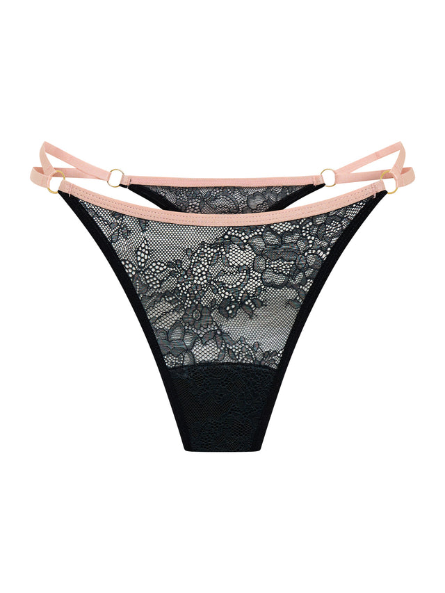 Bliss Thong Light Jet Black