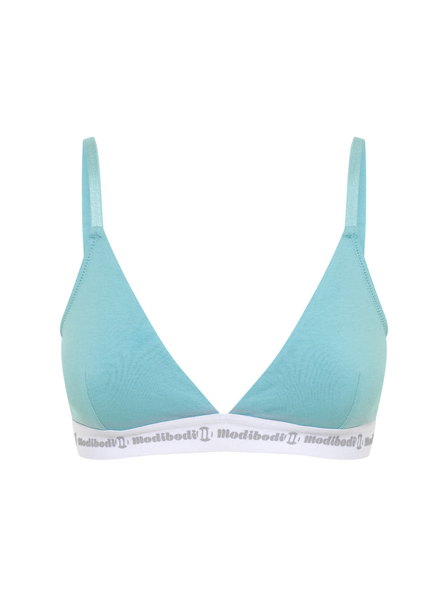 Basic Triangle Bralette Air Blue