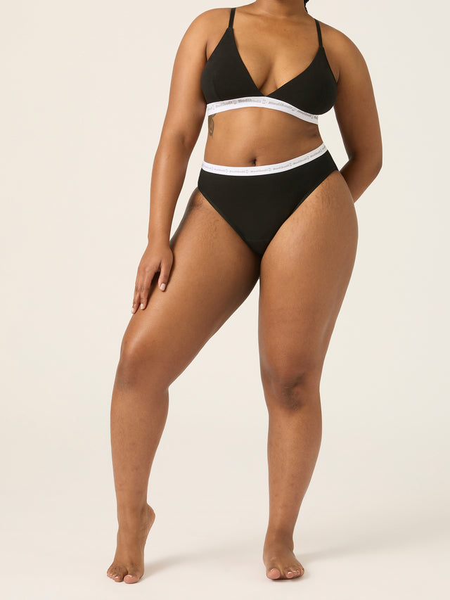 Basic Triangle Bralette Black