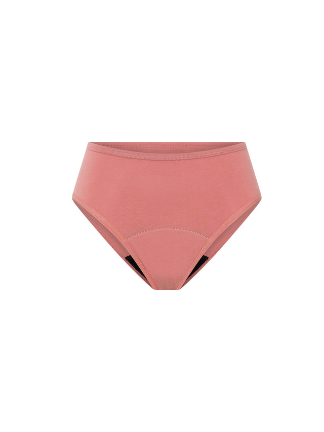 Basic Mid-Rise Brief Moderate Bedrose Pink