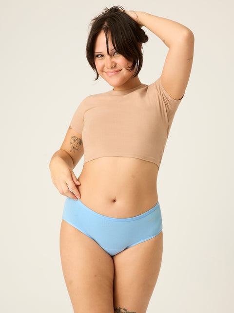 Basic Mid-Rise Brief Underwear  Moderate-Heavy – Modibodi UK