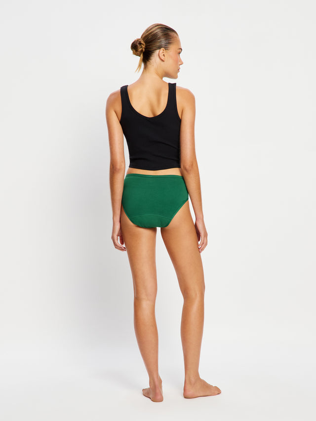 Basic Mid-Rise Brief Moderate Fir Green