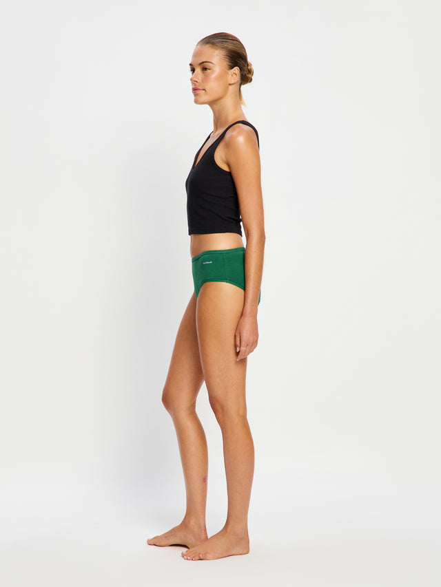 Basic Mid-Rise Brief Moderate Fir Green