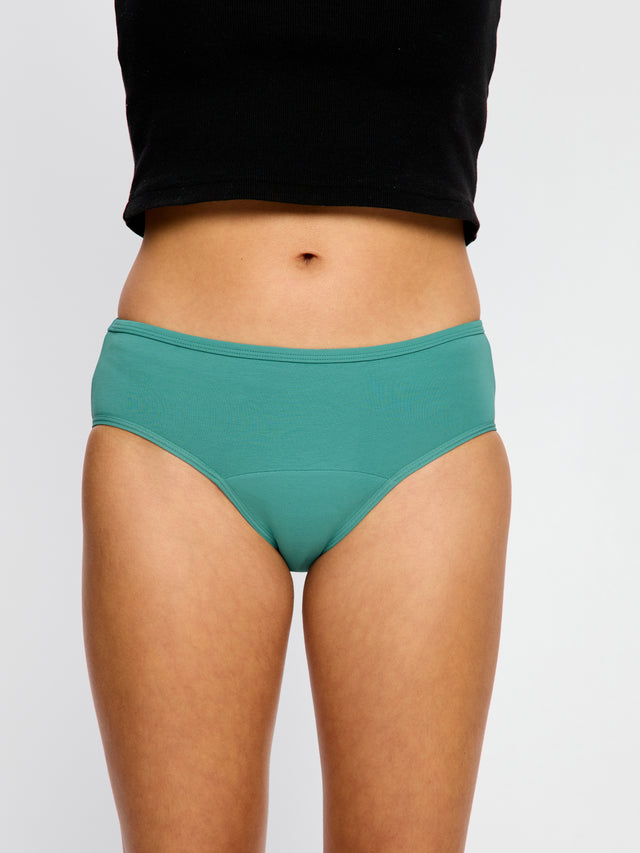 Basic Mid-Rise Brief Moderate Teal Green