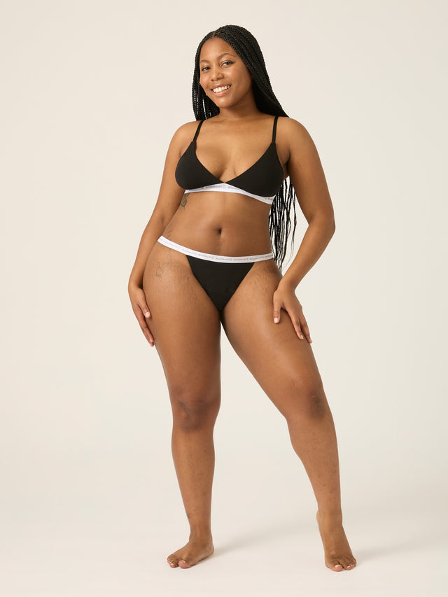 Basic Tanga Brief Moderate Black