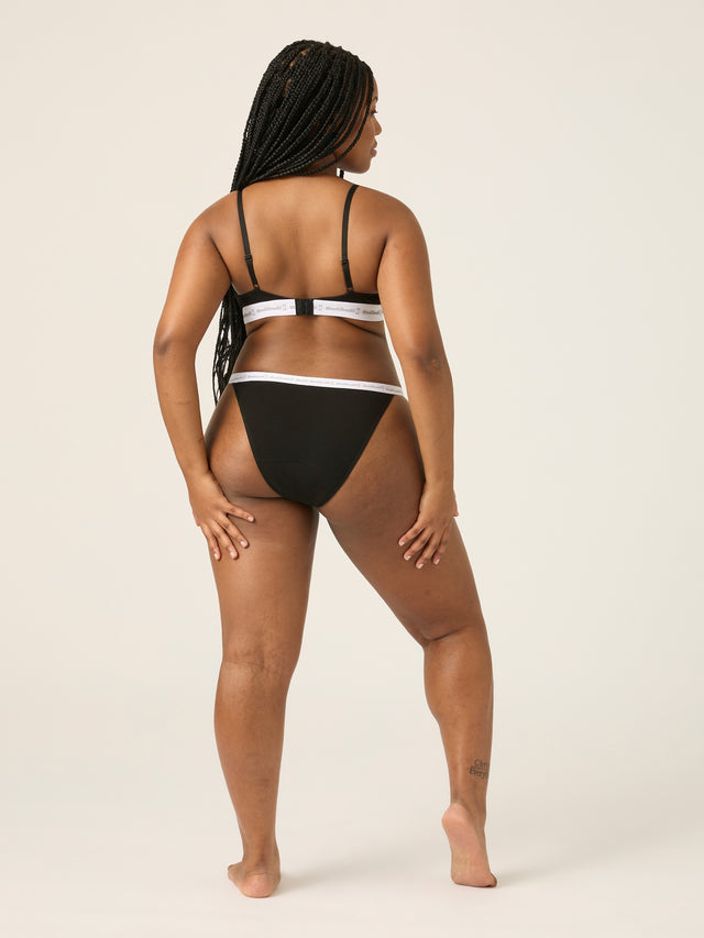 Basic Tanga Brief Moderate Black