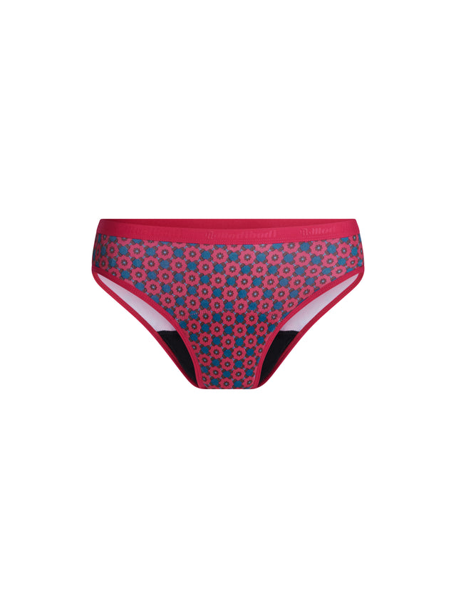 Classic Bikini Moderate Geo Tile Pink