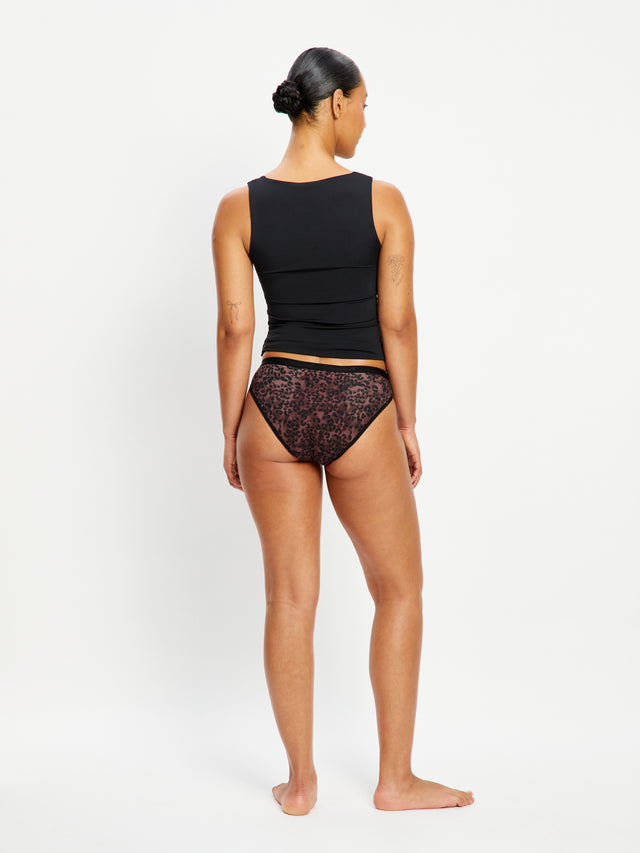Classic Bikini Super Abstract Leopard Rich Chocolate