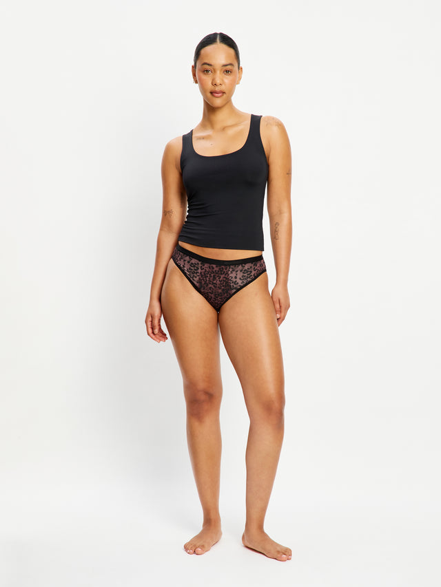 Classic Bikini Super Abstract Leopard Rich Chocolate