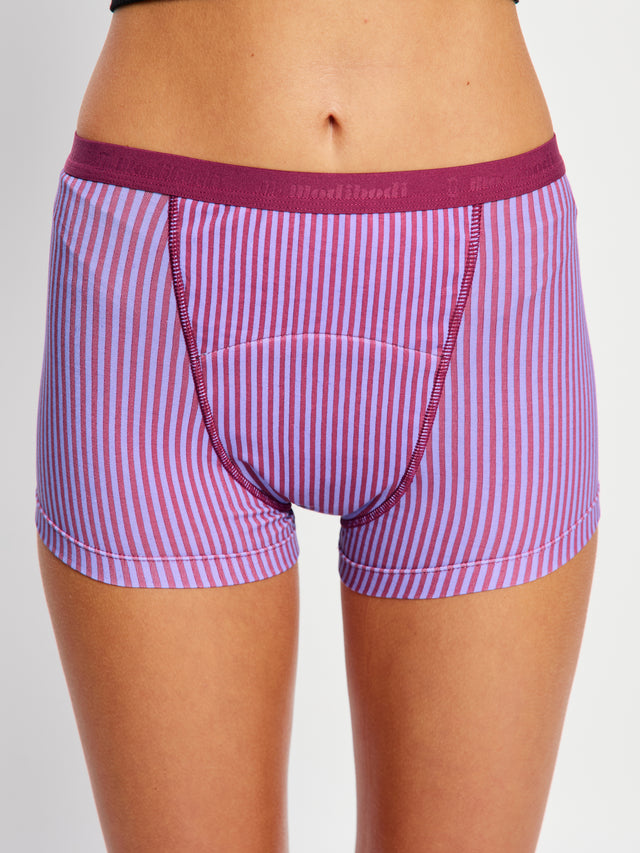Classic Boyshort Super Plum Purple Stripe