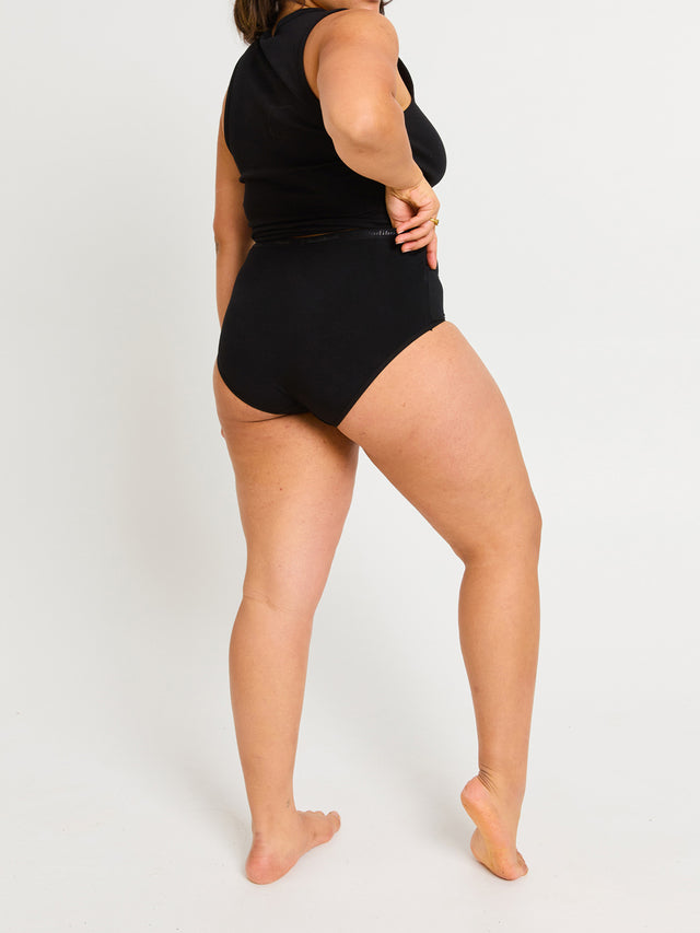 Classic Full Brief Moisture Wicking Black