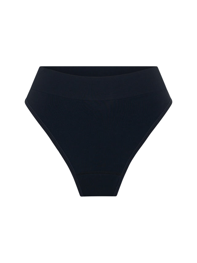 Modicomfort Seamless Hi Waist Cheeky Moderate Black
