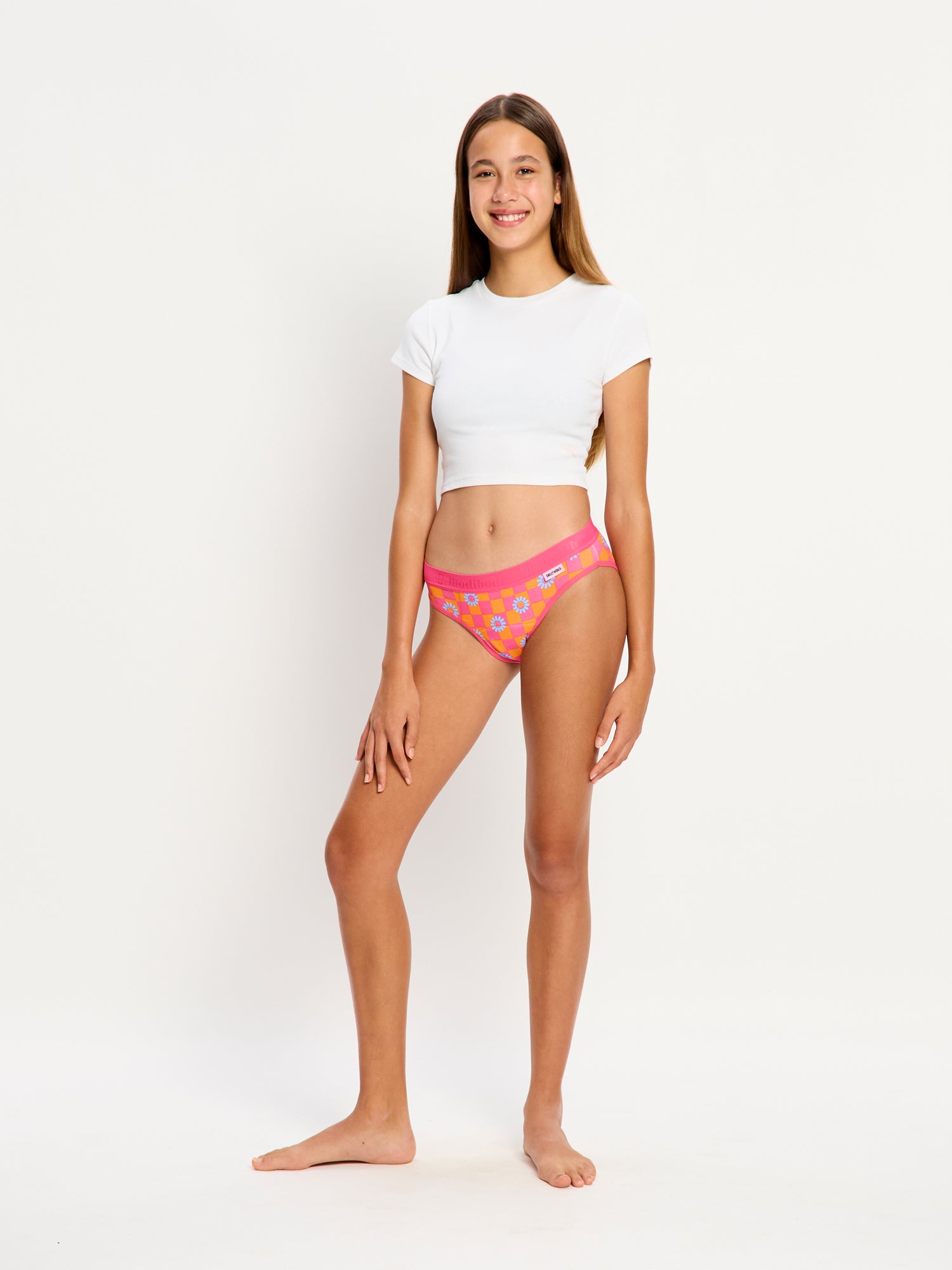 ® Hipster Bikini Super Flower Checkerboard