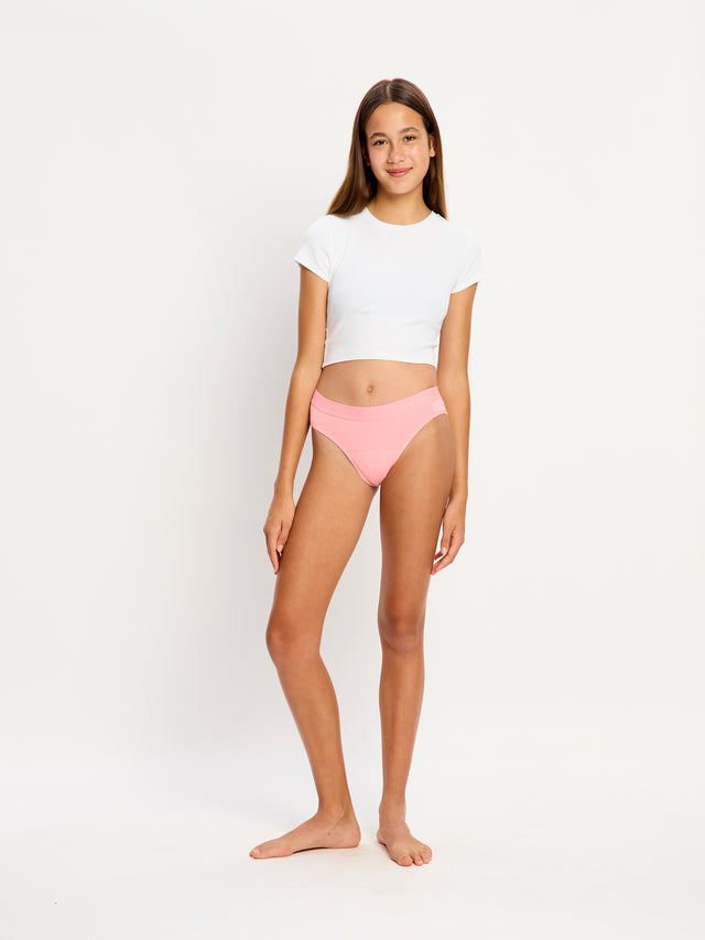 SmileyWorld® | Modibodi Teen Hipster Bikini Moderate Flower Power Pink