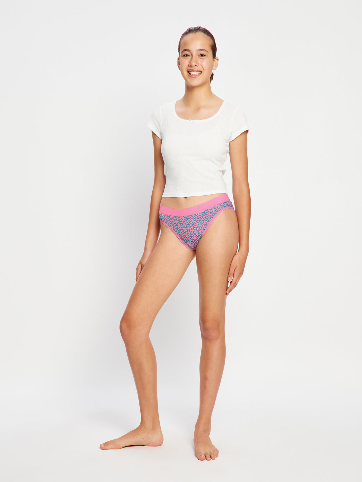 Teen Hipster Bikini Moderate Mystic Leopard Pink