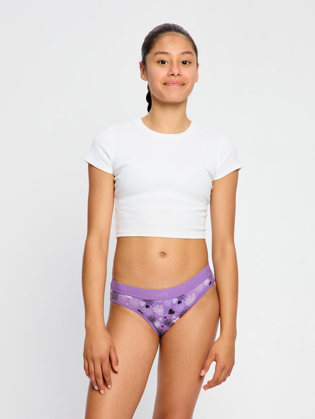 Teen Hipster Bikini Super Wicked Web Purple