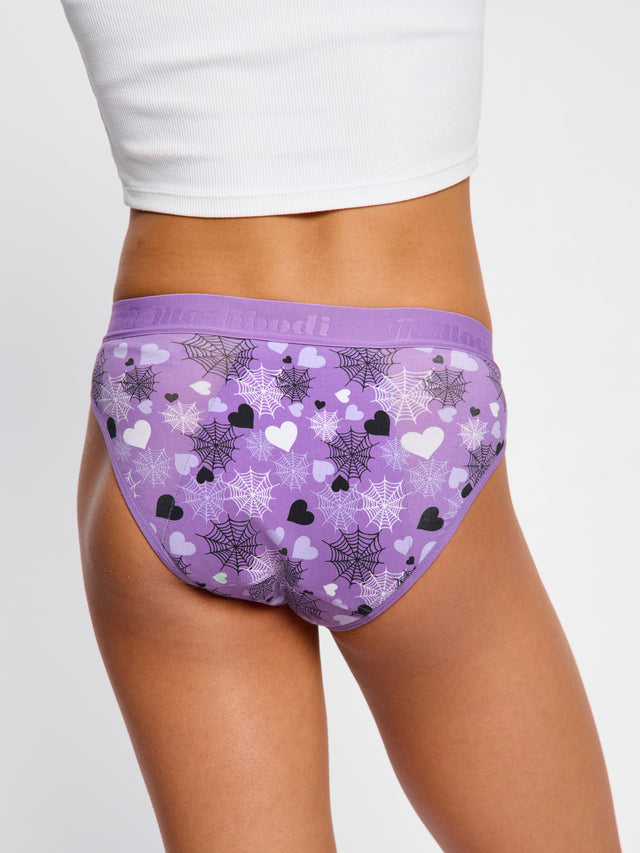 Teen Hipster Bikini Super Wicked Web Purple