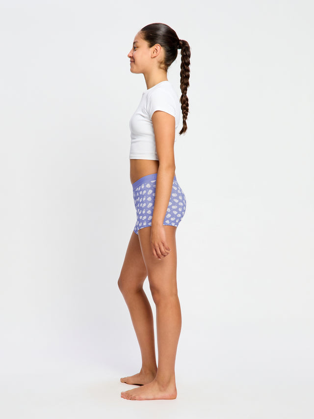 Teen Hipster Boyshort Moderate Giggly Ghost Blue