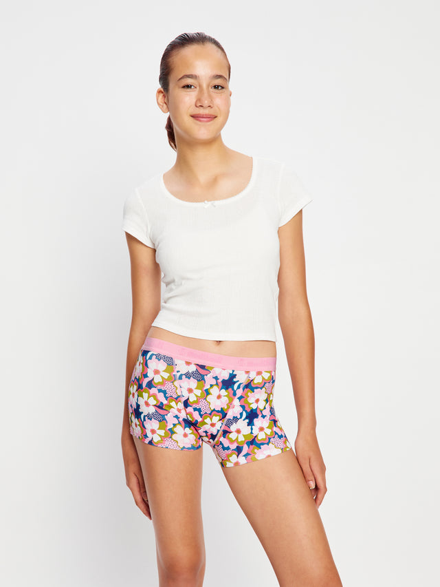 Teen Hipster Boyleg & Boyshort Twilight Jungle Pink 2 Pack