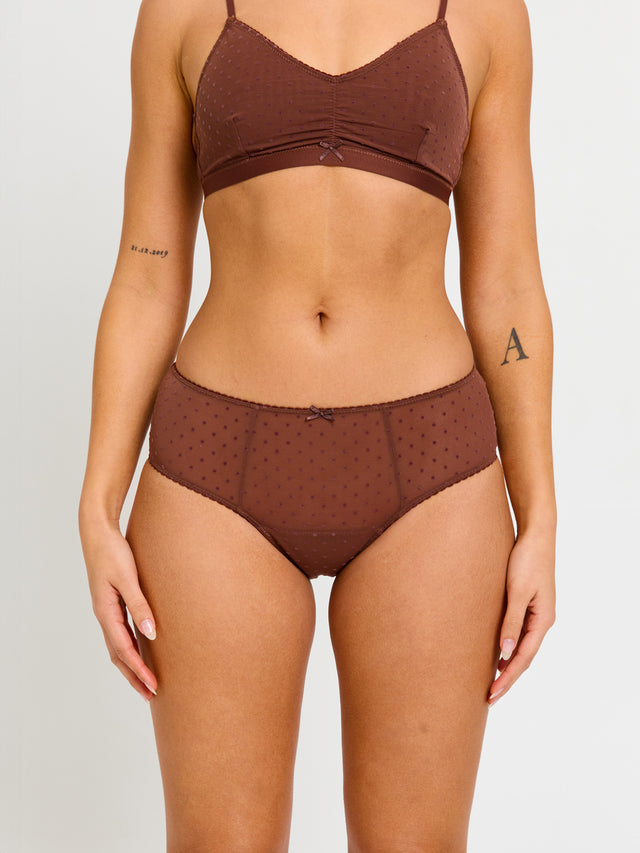 Boudoir Hi Waist Brief Moderate Espresso