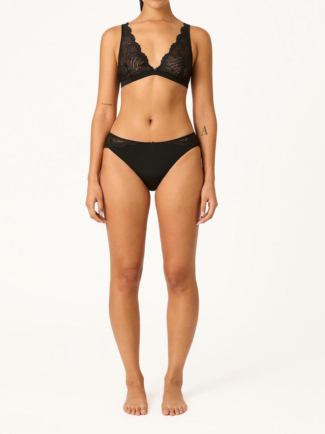 Ines Midi Brief Moderate Noir Black