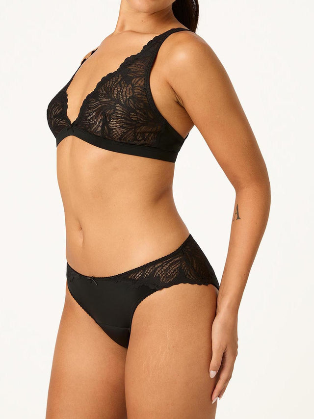 Ines Midi Brief Moderate Noir Black