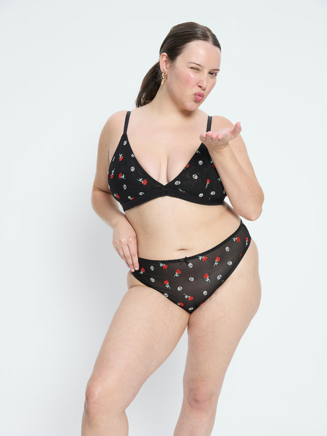 V Day Bralette & Cheeky Brief Set