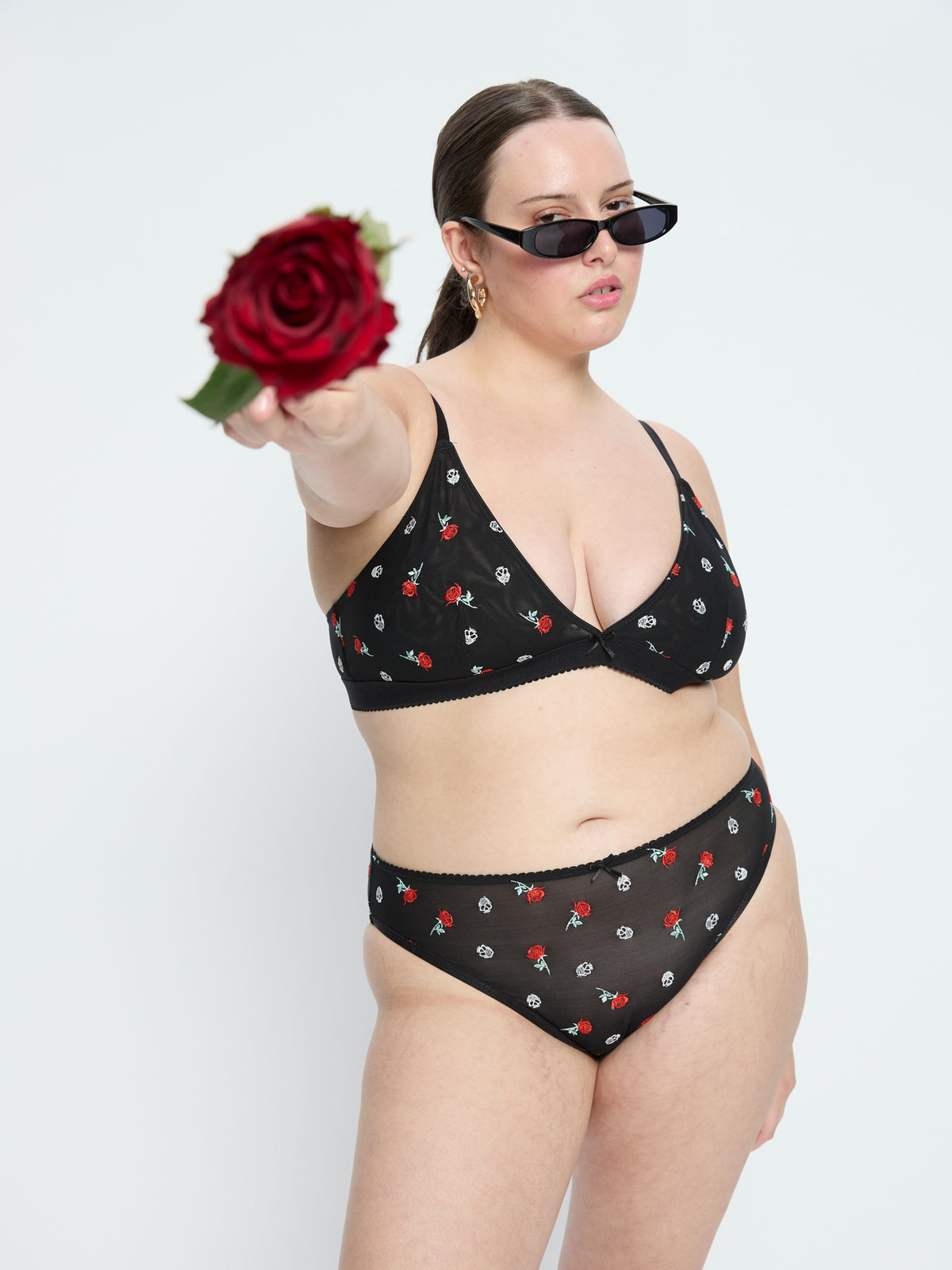 Intimates V Day Cheeky Brief Moisture Wicking Rose
