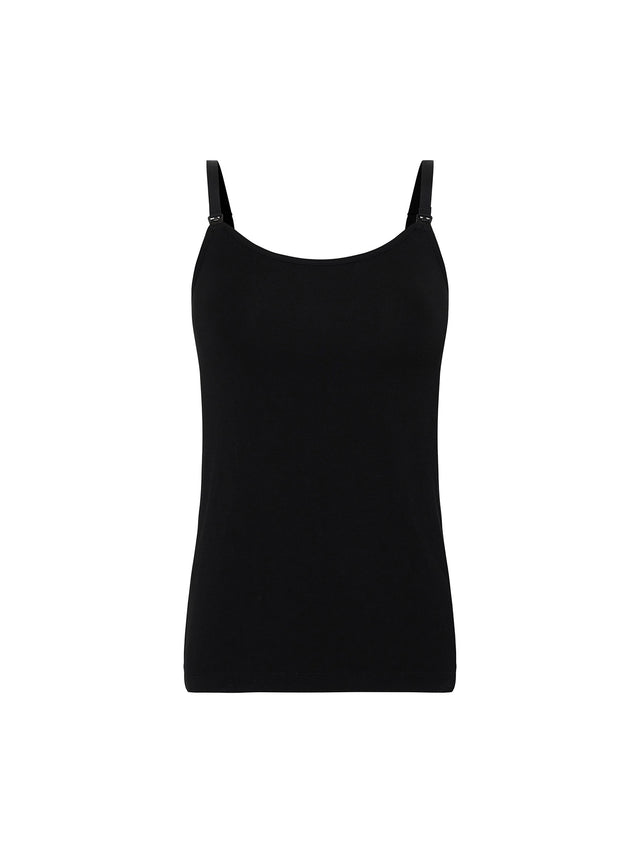 Breastfeeding Cami Leak-Proof Black