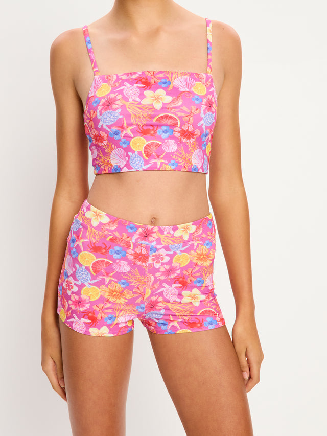 Marine Dream Teen Swimwear Hi Waist Short Super Tropicana Crush