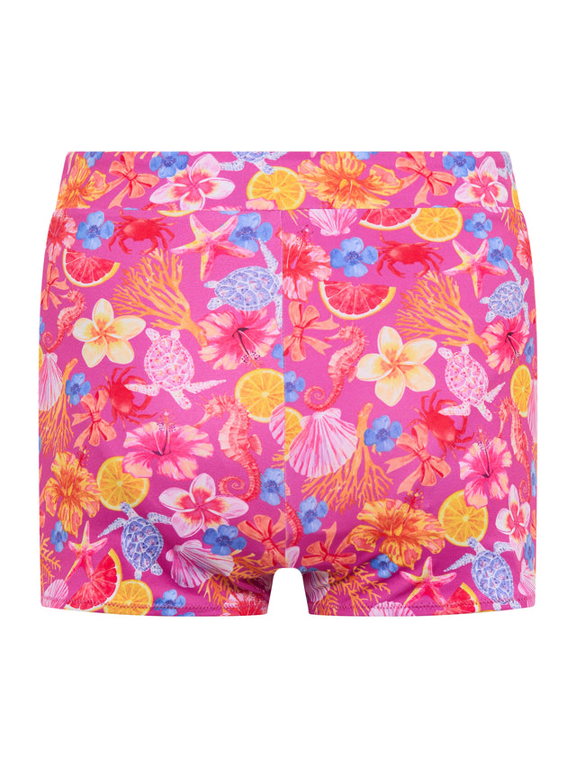 Marine Dream Teen Swimwear Hi Waist Short Super Tropicana Crush