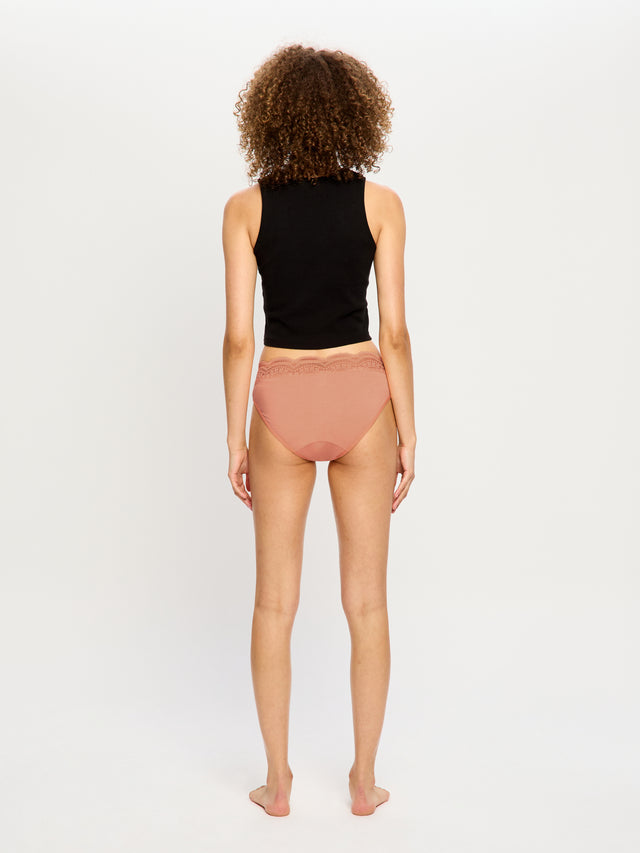 Sensual Hi Waist Bikini Light Cameo Peach