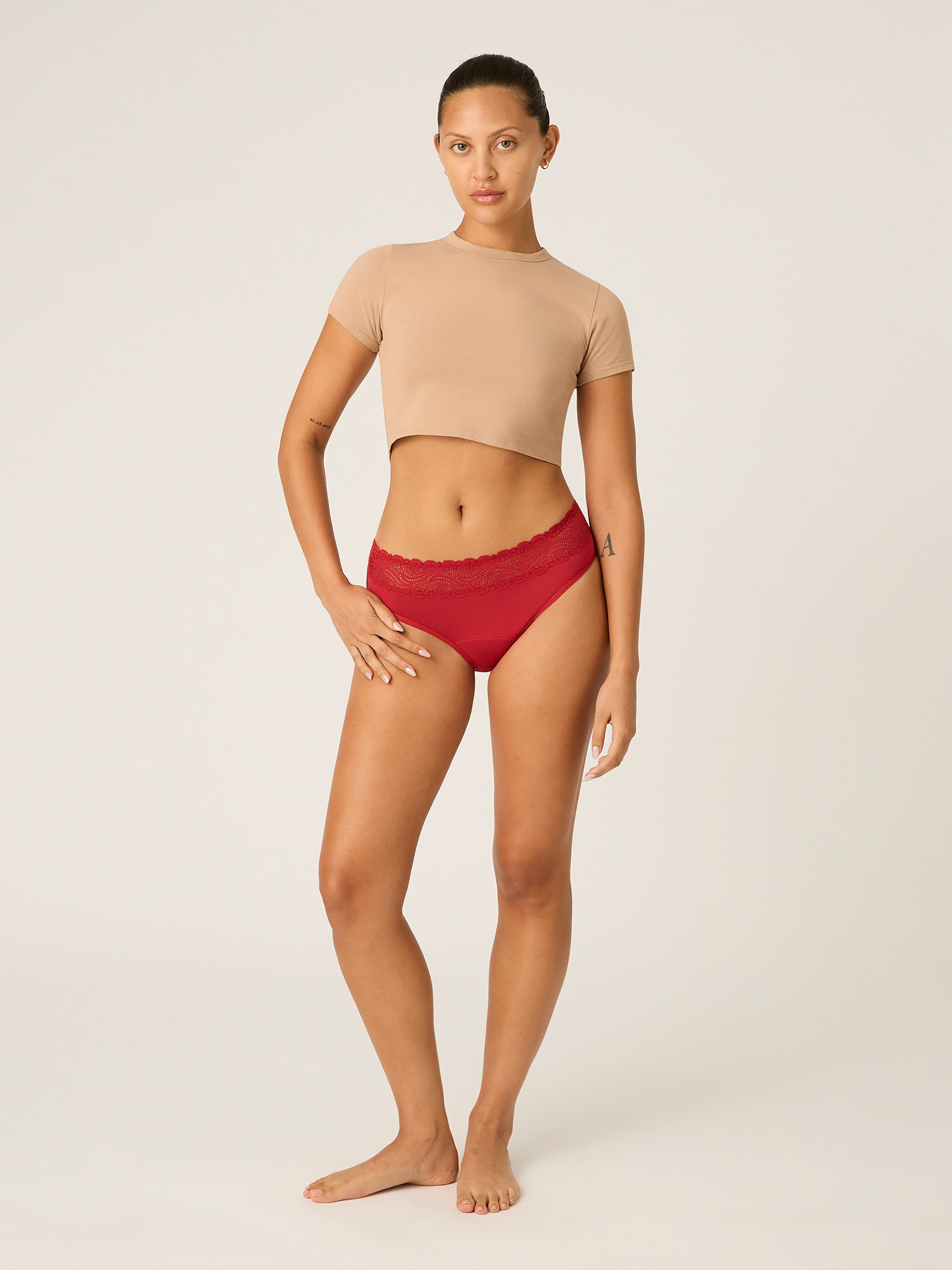 Sensual Hi Waist Bikini Light Rouge